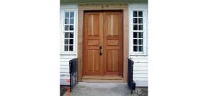 Restoration of Double Hung Sidelights for Double Doors